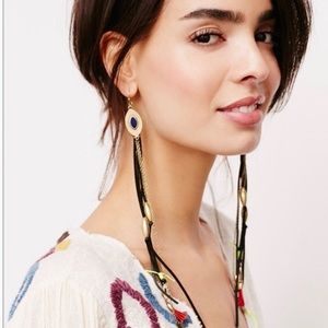 NWT Free People Catalina Fringe Leather earrings